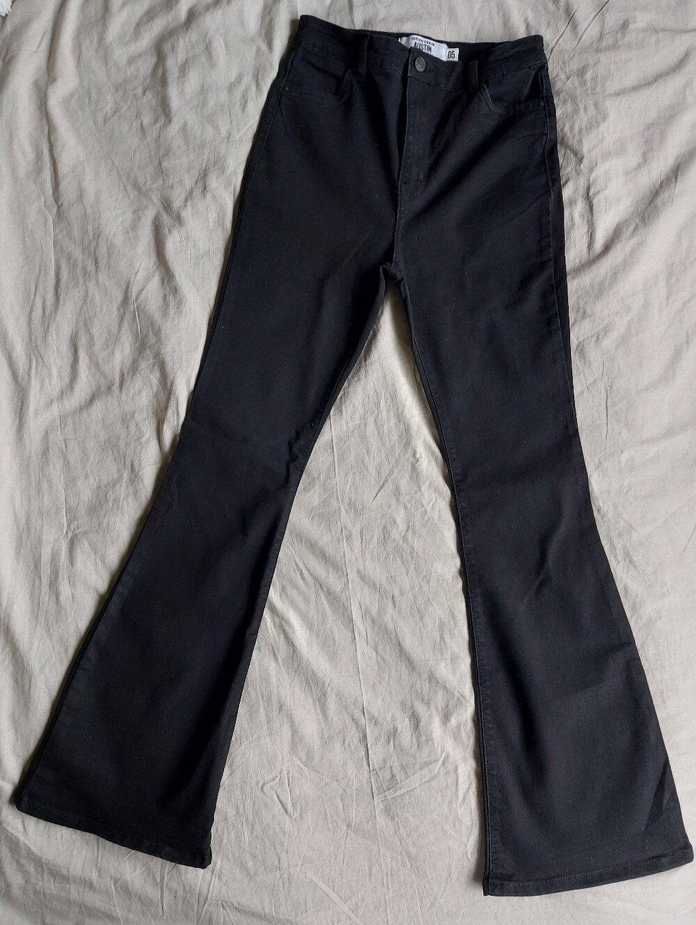 Refuge Denim Black Women's Flared Jean Size 5
